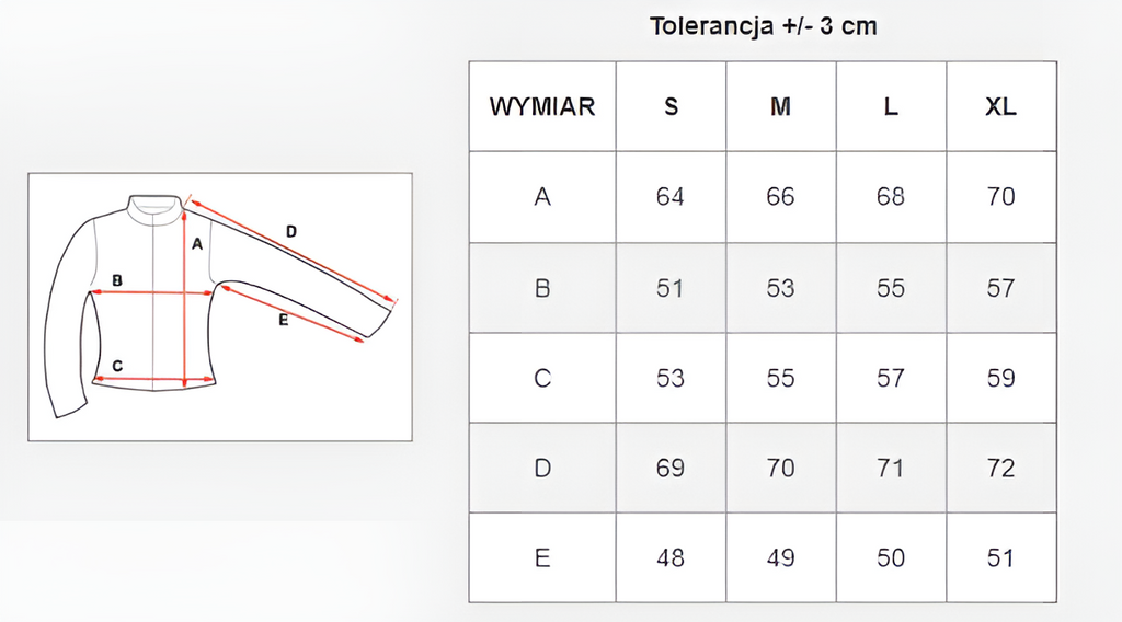 Czerwona kurtka zimowa damska sportowa